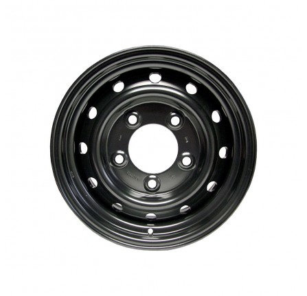 6.5X16 Genuine Black Wolf Steel Wheel Rating 2200KG 5/165 Tubeless