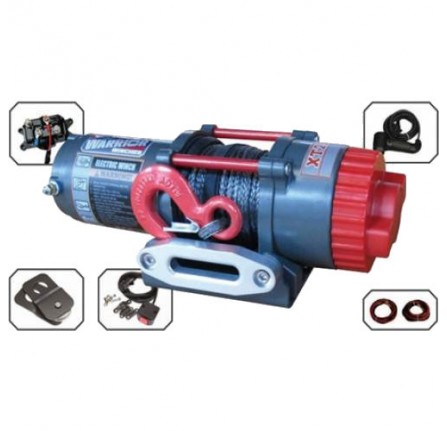 Warrior Ninja 12V Electric Winch 2500LB Capacity with Steel Cable