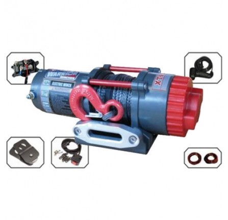 Warrior Ninja C4500XT 12V Electric Winch 4500LB Capacity with Steel Cable