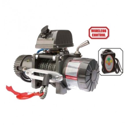 Warrior Samurai V2 Short Drum 12V Electric Winch 9500LB with Steel Cable