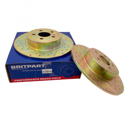 Britpart Performance Rear Brake Discs (Pair) Range Rover Evoque (2012-2018)