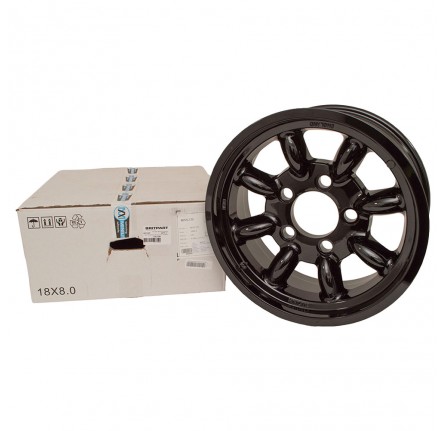 Black 8 x 18 Minilite Alloy Wheel