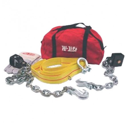 Hi Lift Off Road Kit Includes Tensioner Tree Strop D Ring Gloves and Gear Bag