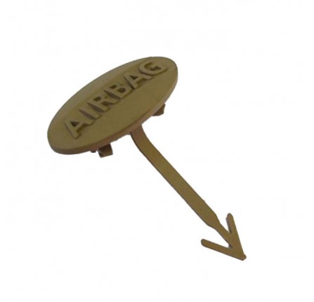 Decal Name Plate Air Bag in Sand