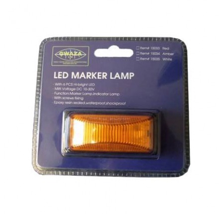 Led Amber Marker Lamp 12/24V 74 x 38 x 30mm