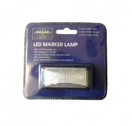 Led White Marker Lamp 12/24V 74 x 38 x 30mm