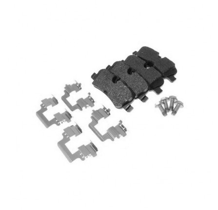Britpart Rear Brake Pads Discovery 4 Range Rover 2010-13 R/R Sport 2010-13 with Clips