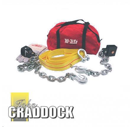 Hi Lift Off Road Kit Includes Tensioner Tree Strop D Ring Gloves and Gear Bag