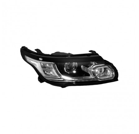LHD RH Bi Xenon Headlamp Clear Glass Front