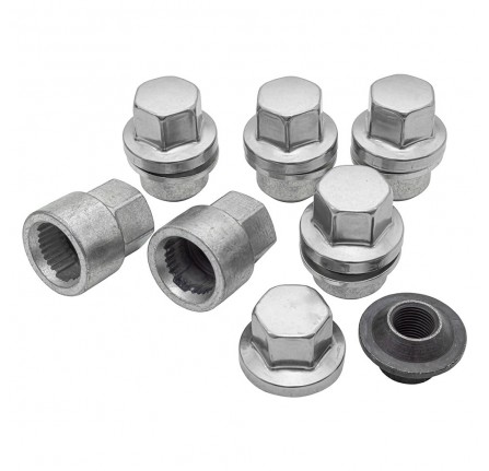 Locking Wheel Nut Set 5 Alloys Except Deepdish Discovery 1, Range Rover Classic and 90/110/Defender