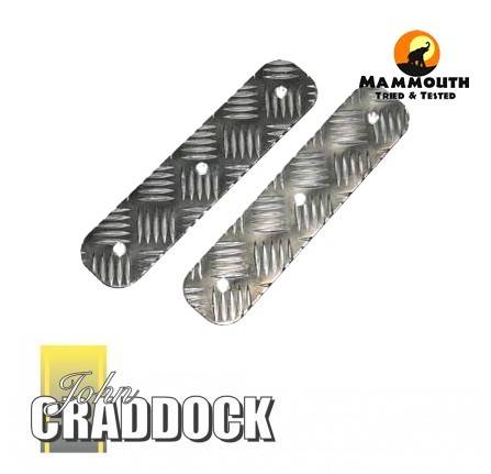 Bumper Treadplates Long Inc. S/S Fittings - Uncoated Pair by Mammouth
