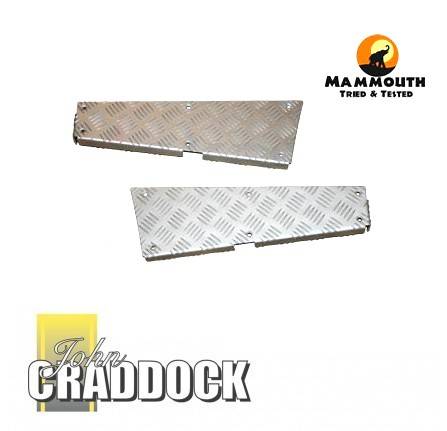 Chequer Plate Kit 3mm Silver 110 Rear Corners Anodised Boxed Pair