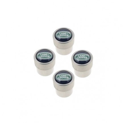 Set Of 4 Tyre Valve Caps Landrover Logo