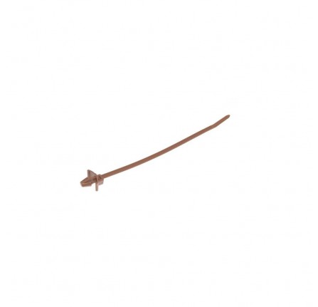 Genuine Plastic Cable Tie Harness Clip Brown