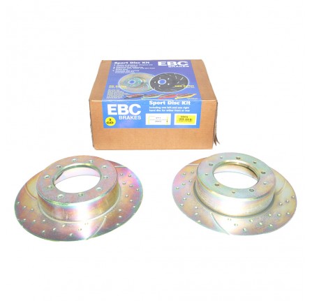 Ebc Rear Slotted Performance Brake Disc 1 Pair Def 90 1987 Onwards Range Rover Classic and Discovery 1 1986 on