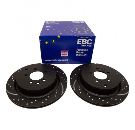 Ebc Drilled and Grooved Rear Discs (Pair)