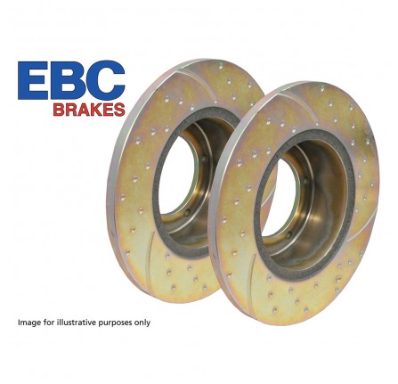 Ebc Drilled and Grooved Performance Disc Rear Pair
