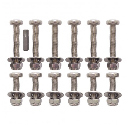 90/110 Puma Rear Safari Door Bolt Kit Stainless Steel