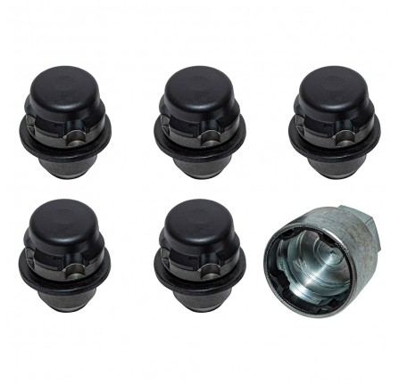 OEM Locking Wheel Nut Kit Satin Black