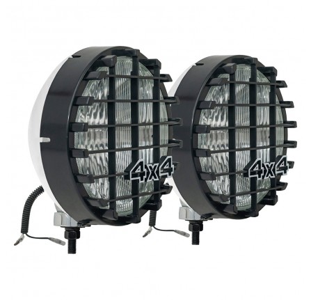 Chrome Driving Lamps 8 Inch 100 Watt Pair