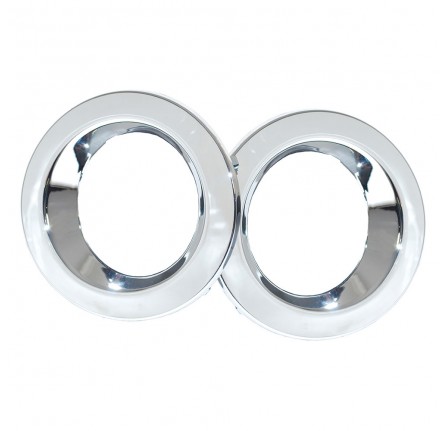 Range Rover Foglight Bezels Plastic Chrome Finish 2006-09 Supplied As A Pair