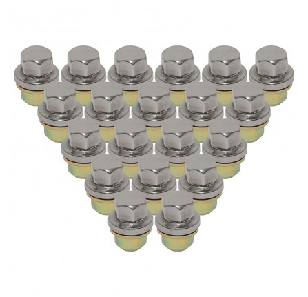 Wheel Nut Stainless Covered for Alloys x 20 for Defender