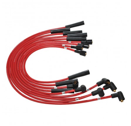 Ignition Lead Set Red Silicon 90 D1 and Range Rover Classic 3.5 V8 Carb and EFI Inc King Lead