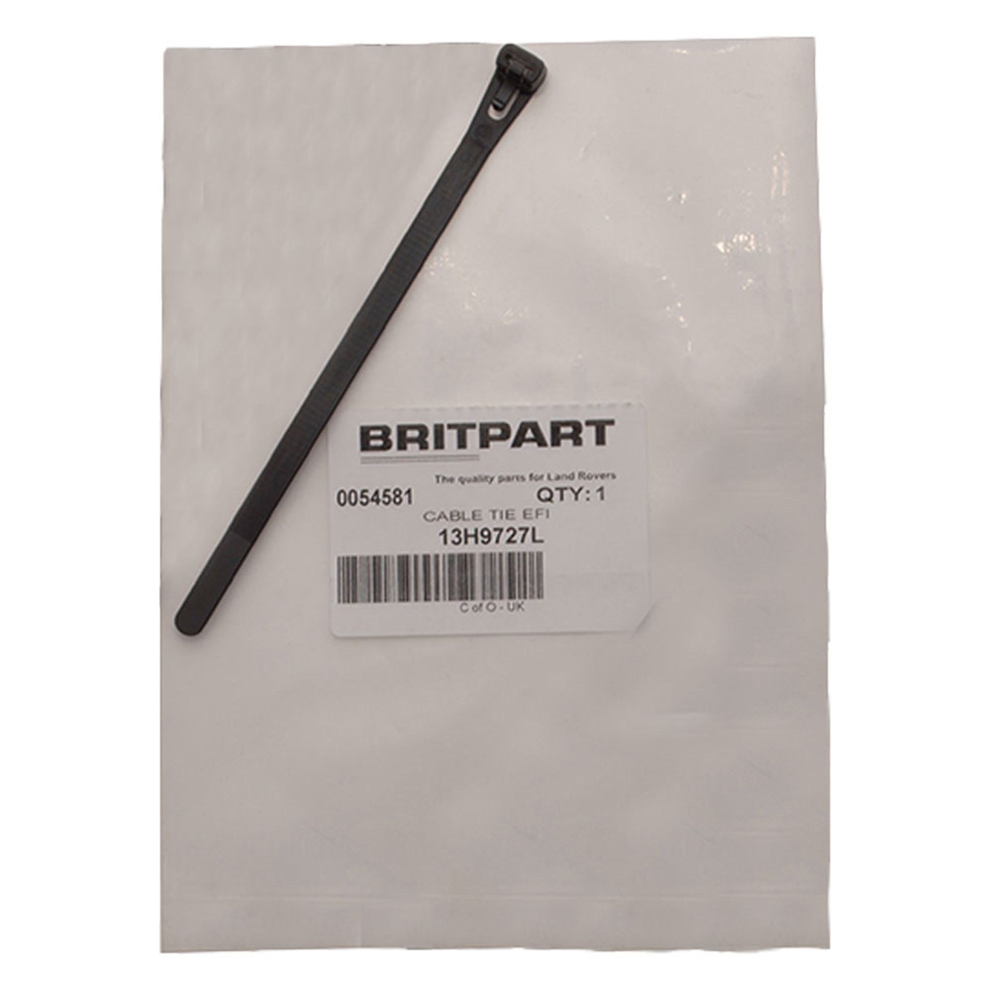 13H9727L - Cable Tie 7.5 x 145mm Releasable