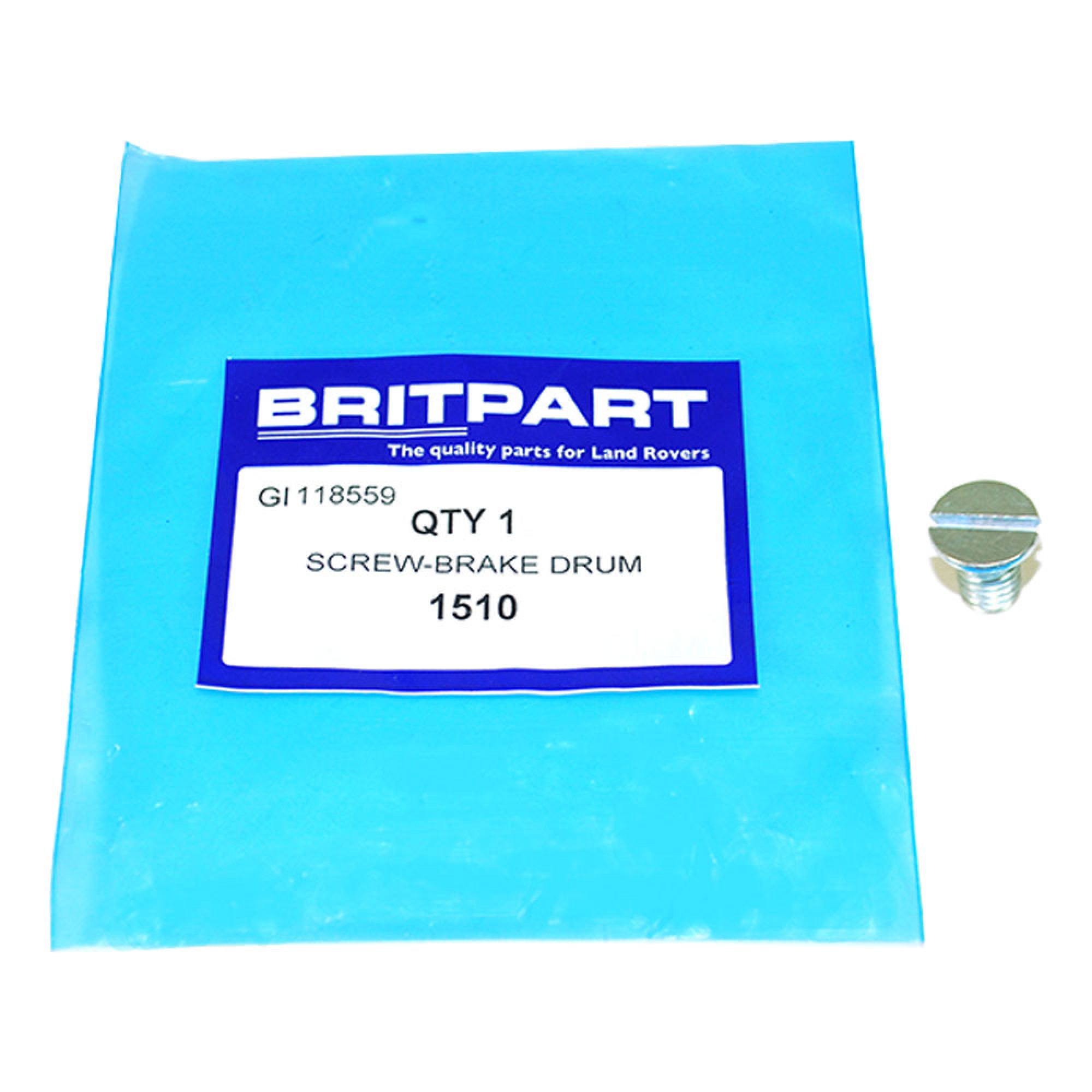 Screw for Brake Drum 1948-84. - 1510