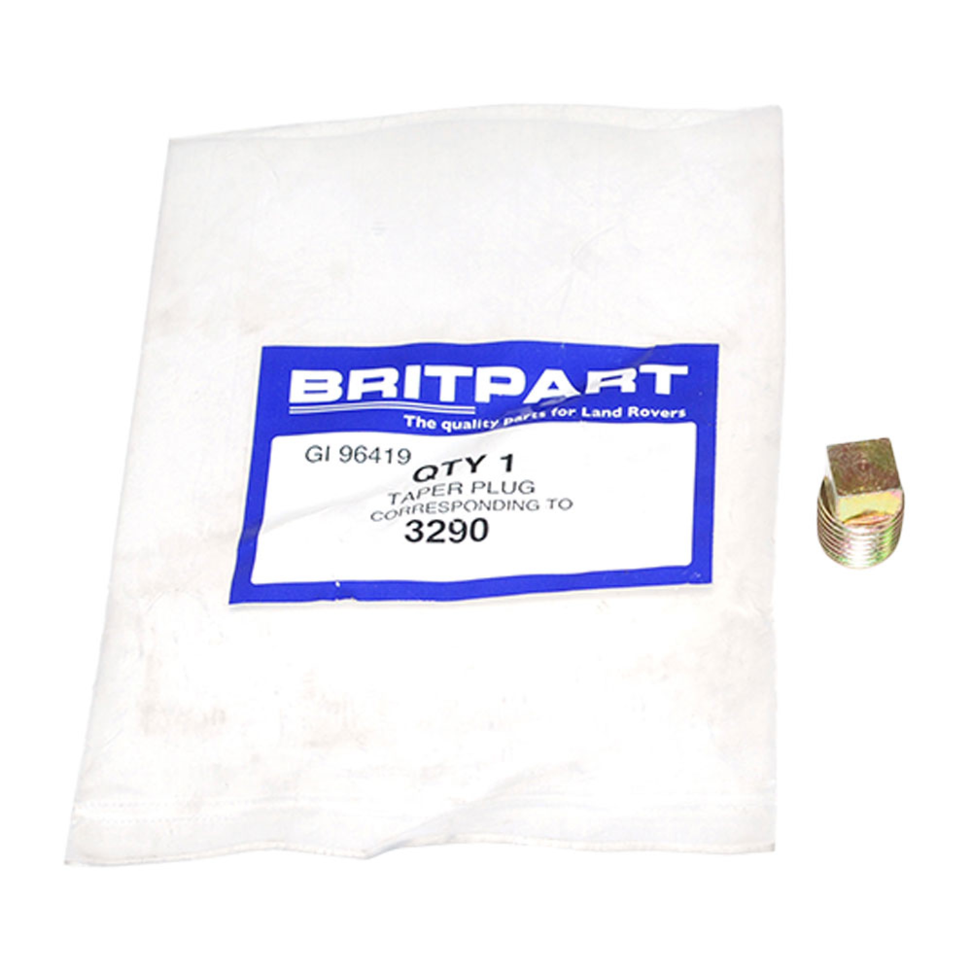 3290 - Drain Plug Flywheel Housing Land Rover Range Rover Classic and Discovery (Wading Plug) and Series Swivel Housing