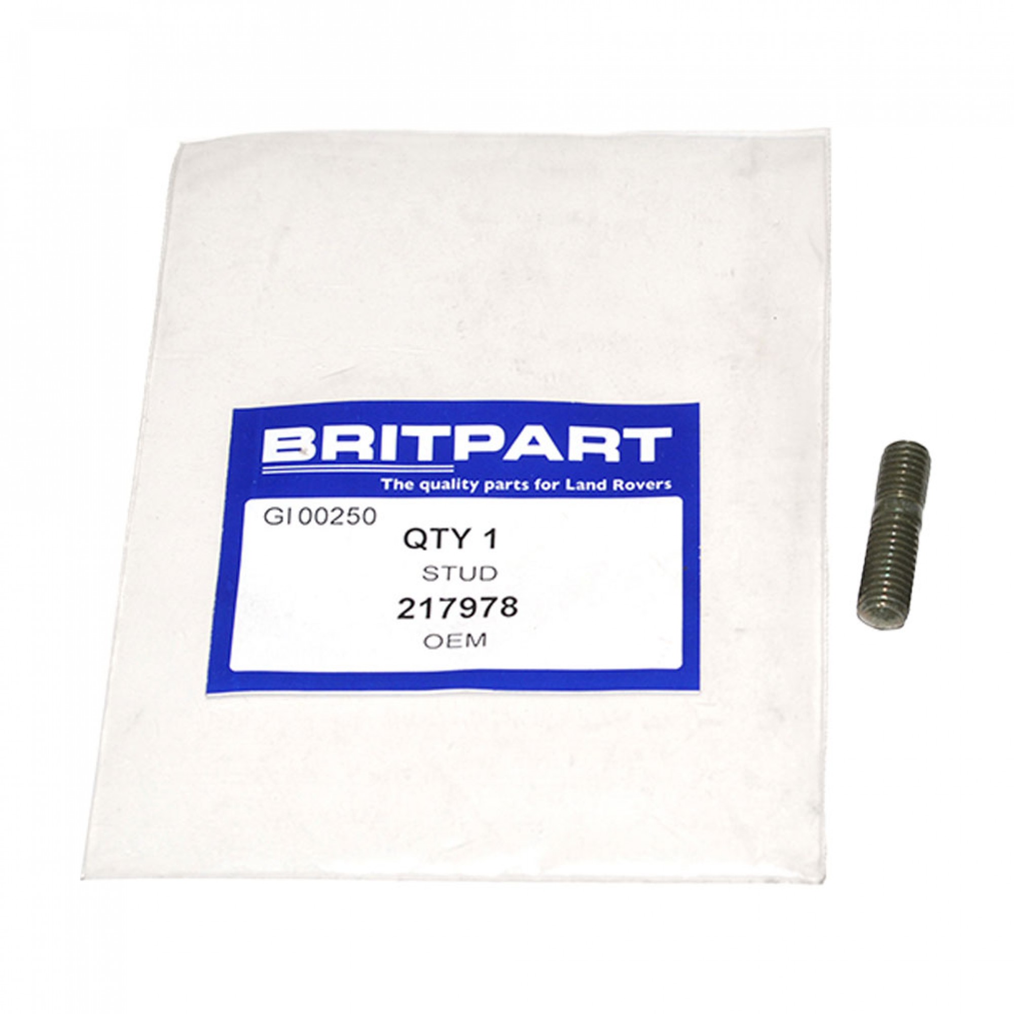 217978 - Genuine Stud for Transfer Box for Power Take Off Selector Plate.