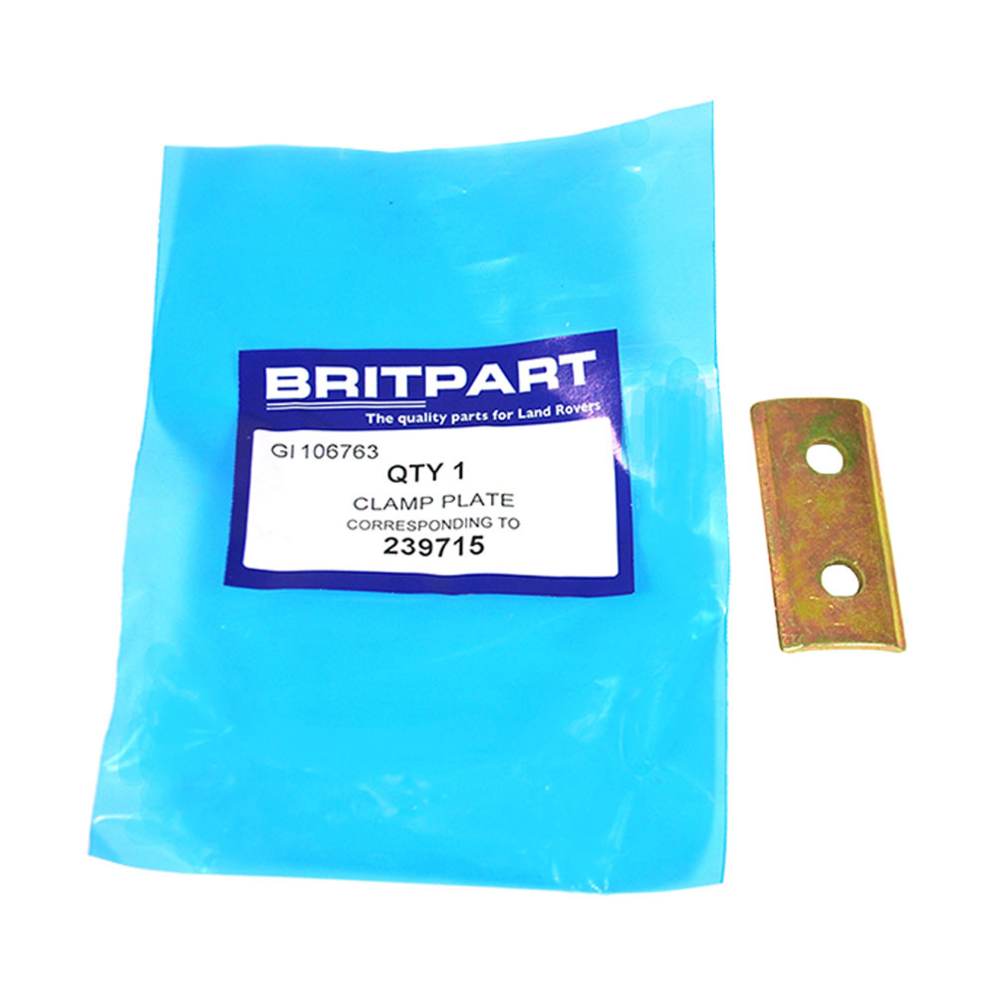 239715 - Plate for Rubber Strap on Exhaust Bracket