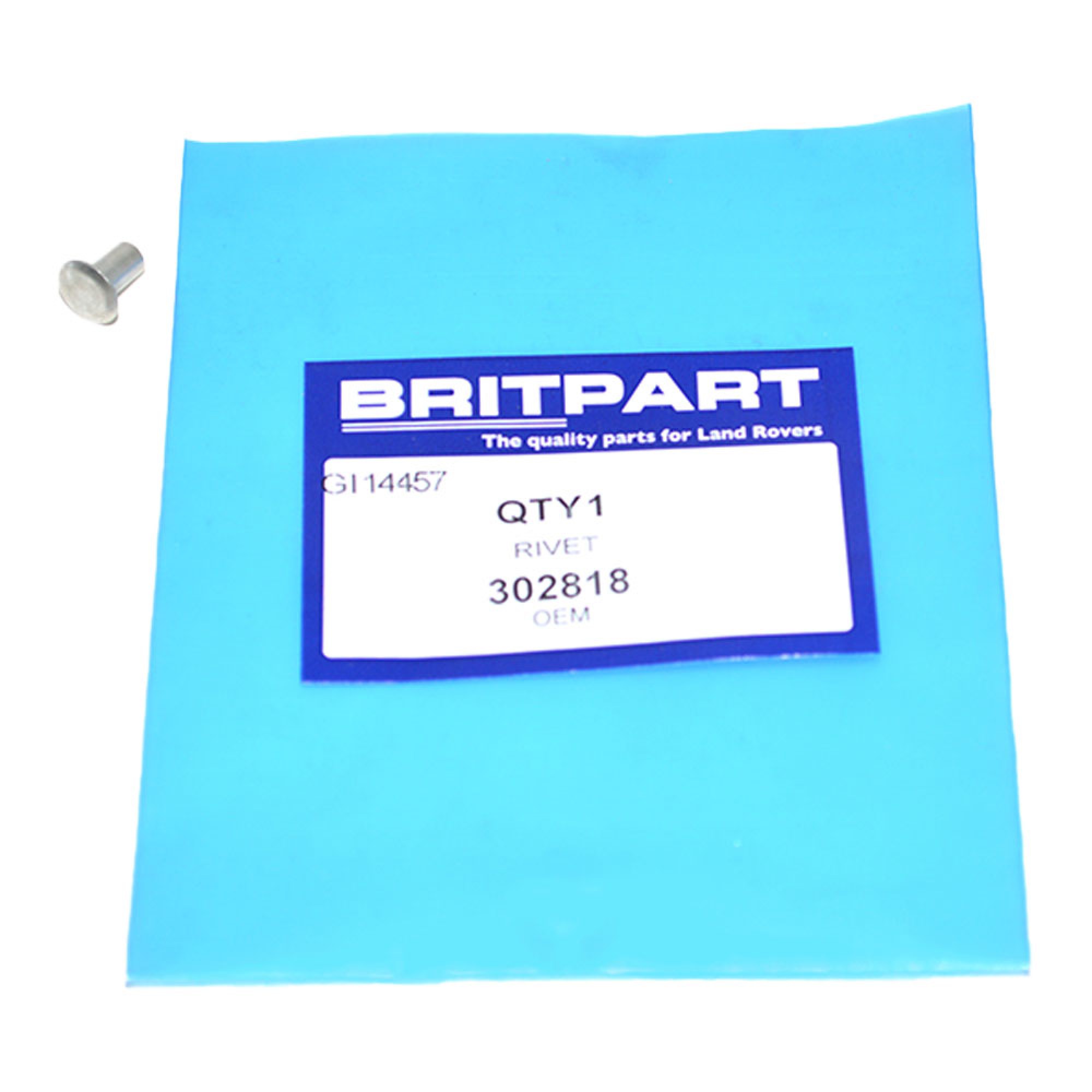 Rivet Semi Tubular Semi Round Head 3/8 Long 3/16 dia - 302818