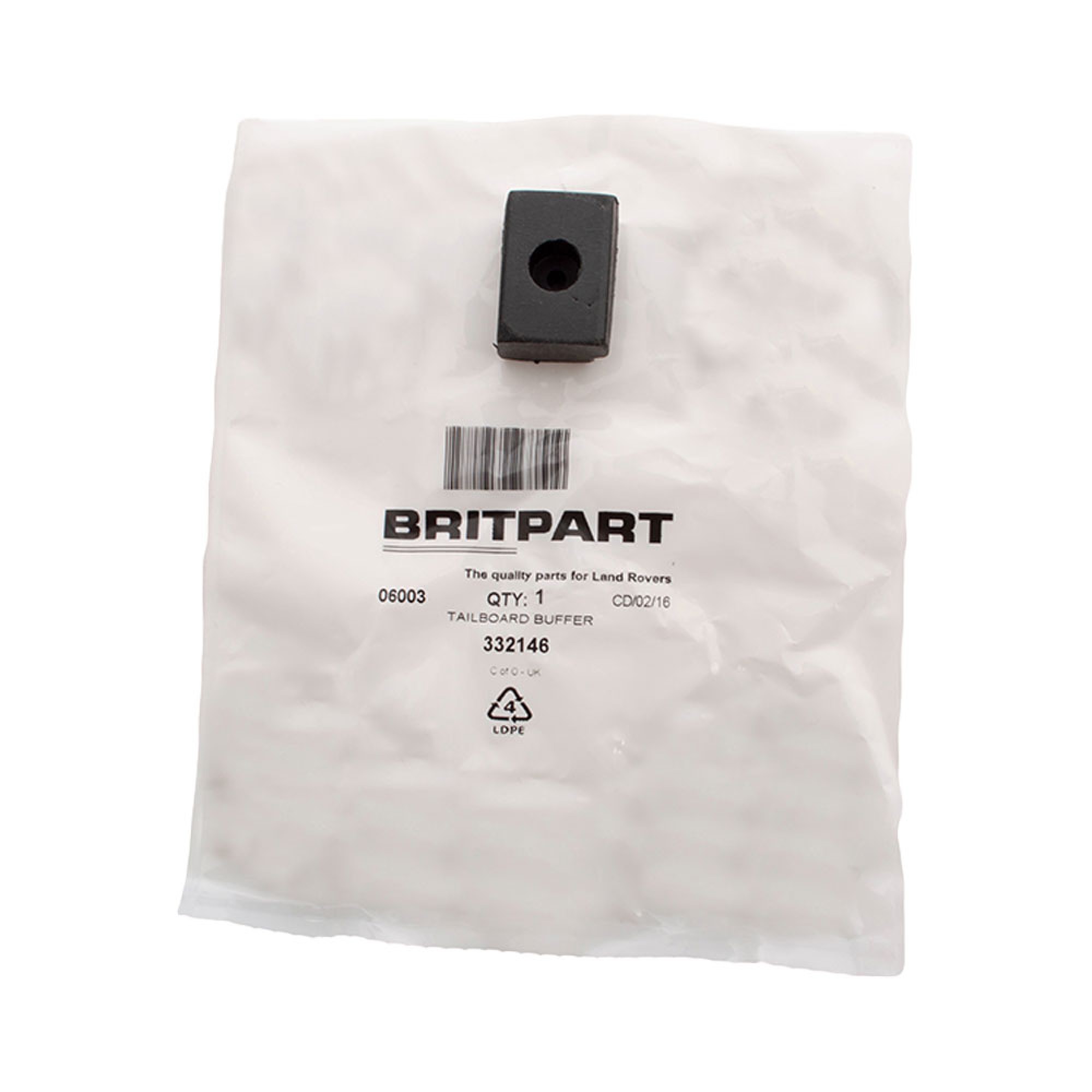 332146 - Buffer Tailboard 1 1/4 Long