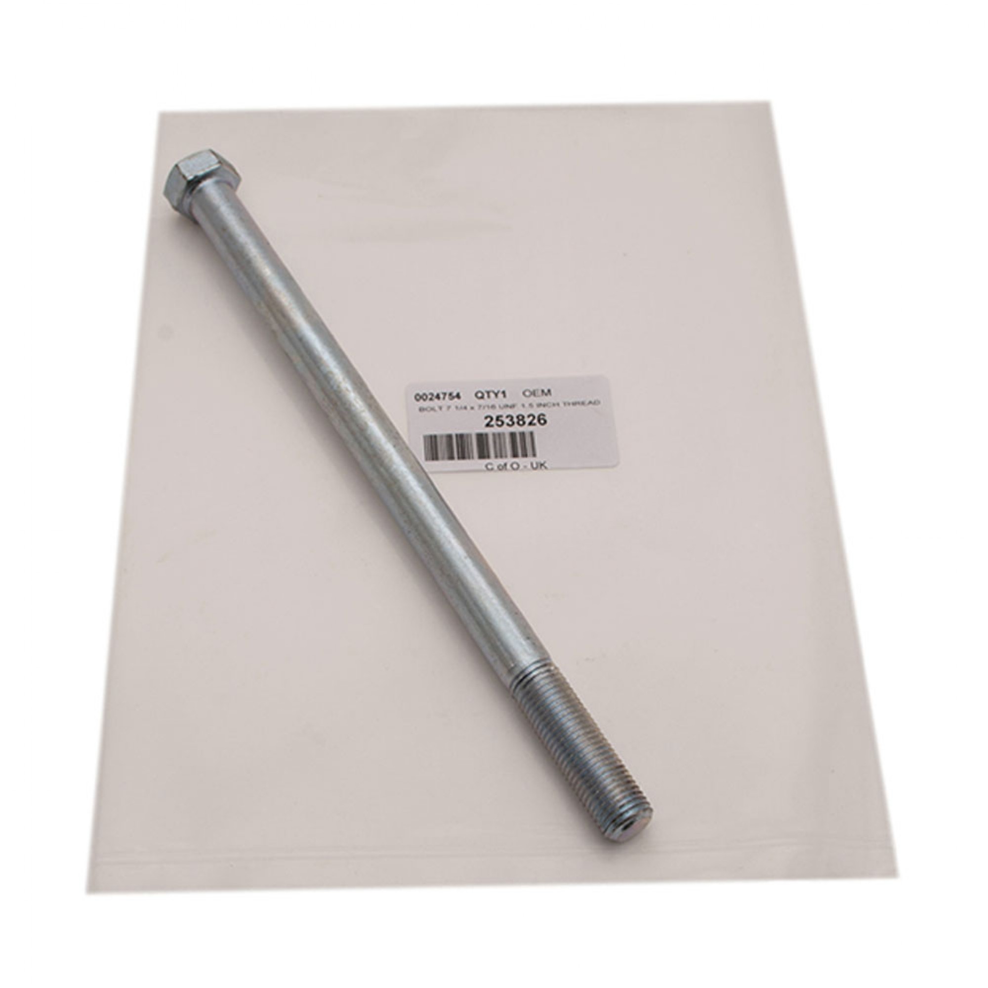 253826 - Bolt for Shock Absorber Rear Top 109 Inch + 88 Inch