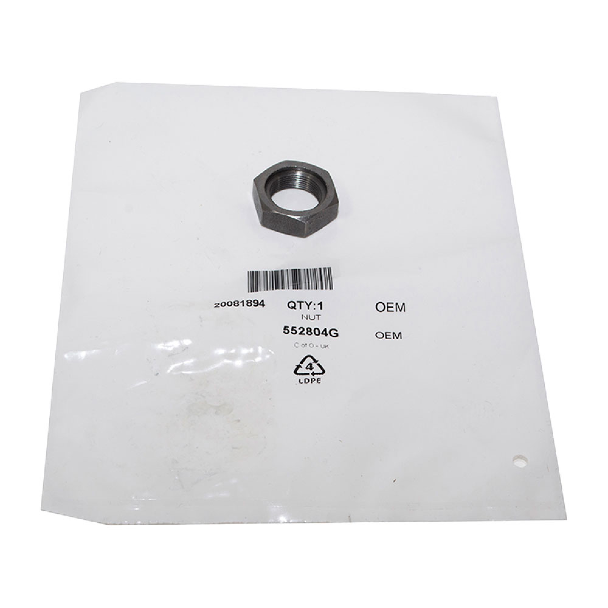 552804G - OEM Nut Top Of Steering Column 1966-84