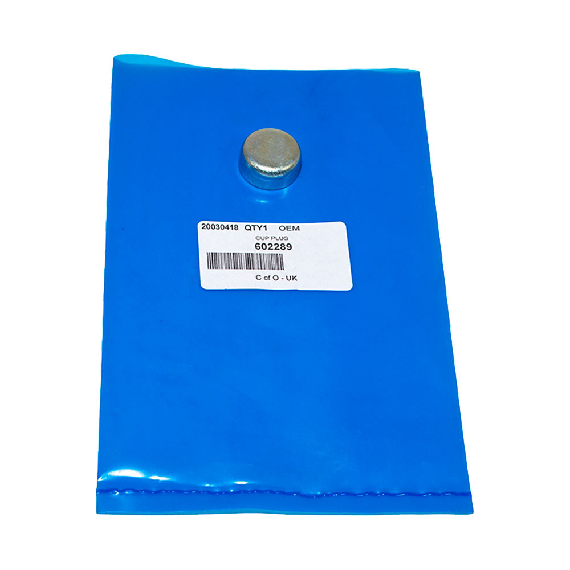 602289 - Cup Plug Front Of V8 Cylinder Head