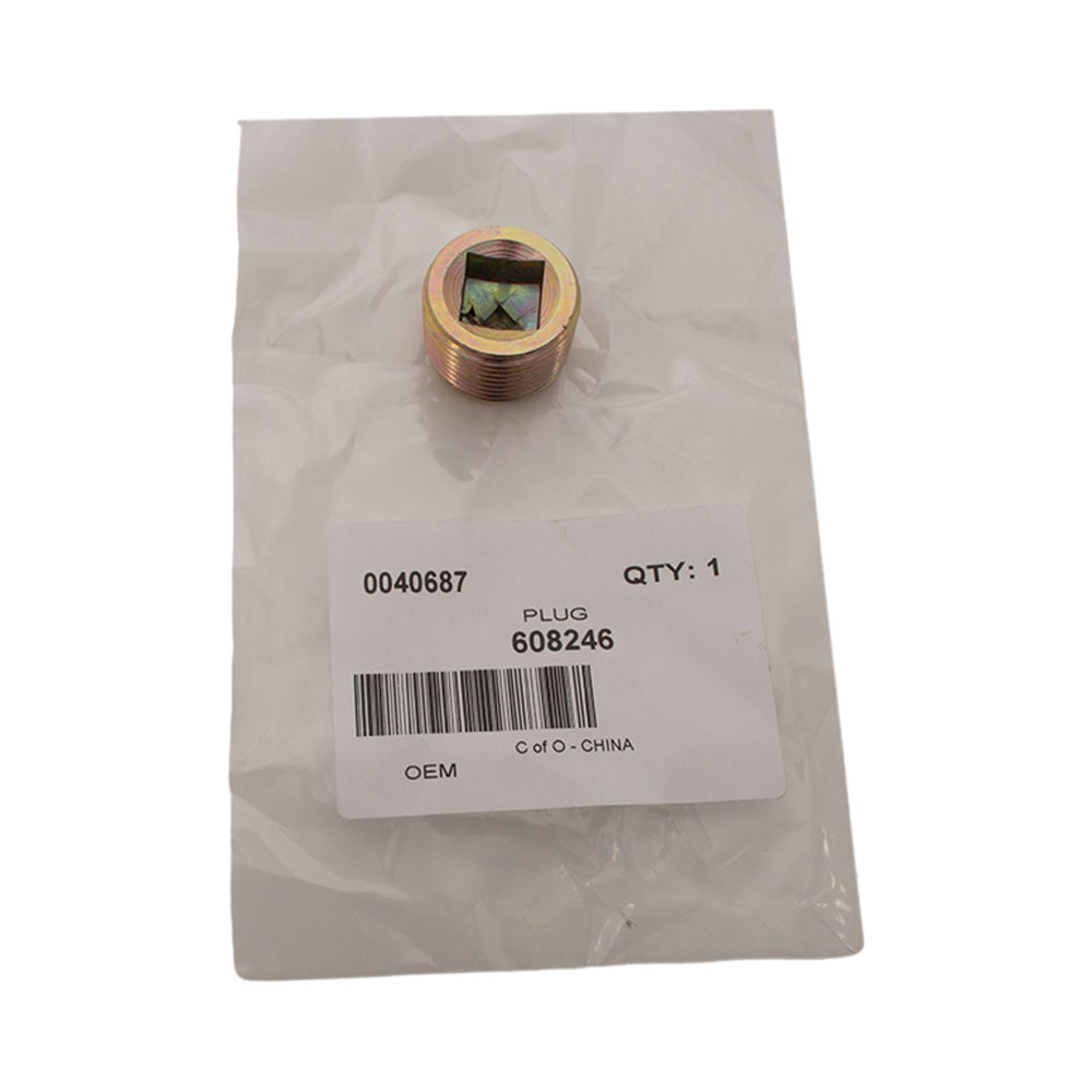 608246 - Filler/Level/Drain Plug for Differential and Other Uses Not Magnetic