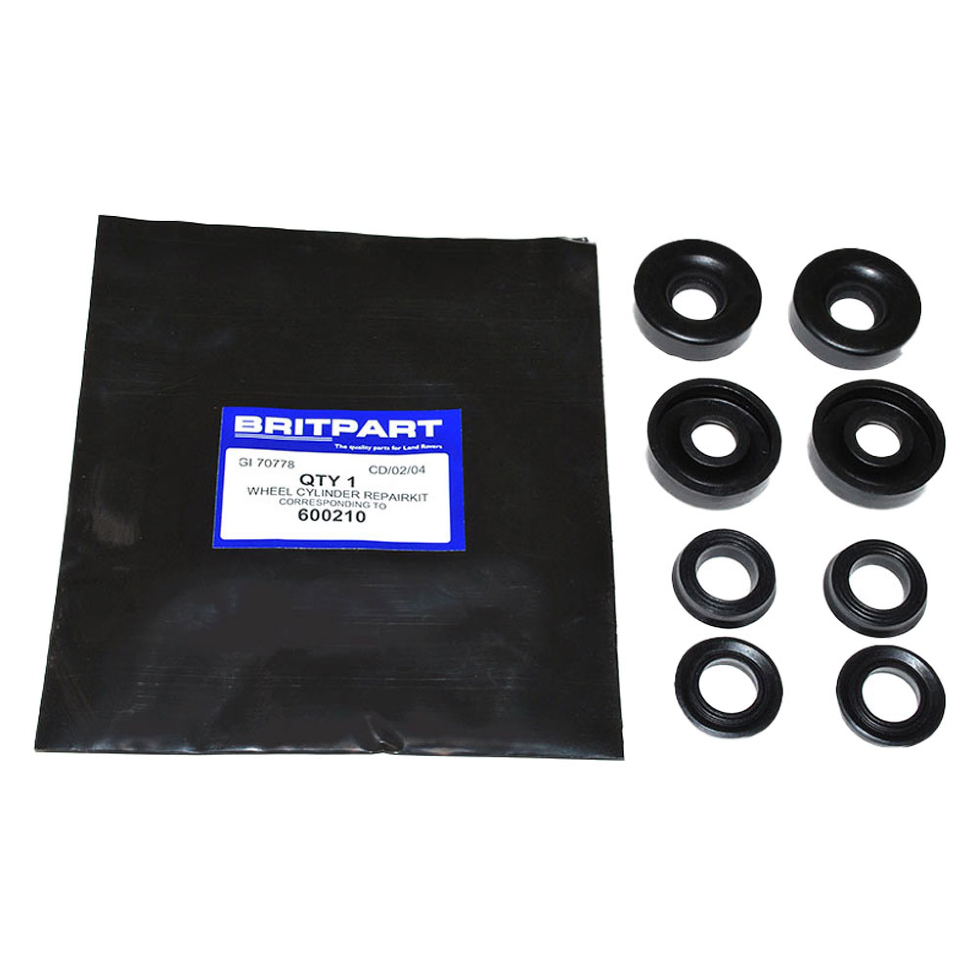600210 - Wheel Cylinder Repair Kit Front 109 Inch 2.6 Litre 109 Inch V8 and 101 F/Control. Axle Set.