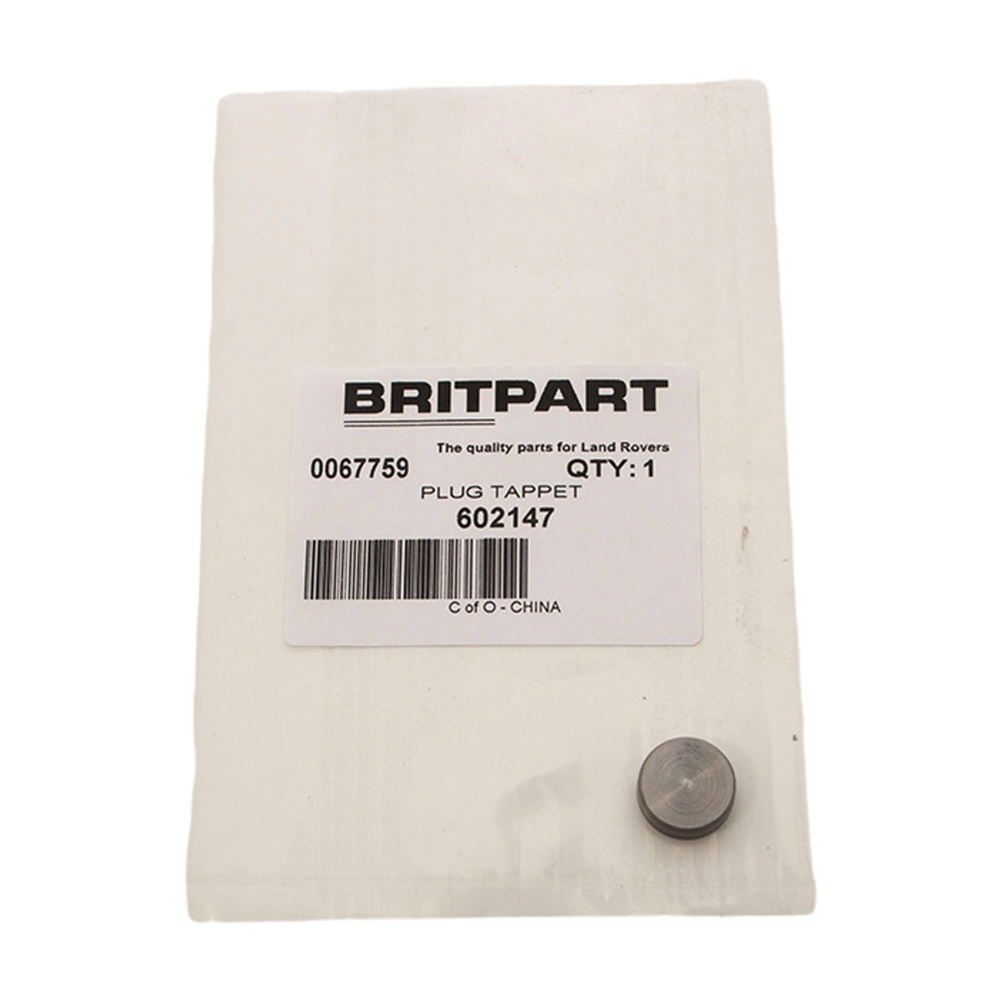 602147 - Cup Plug Front V8 Engine