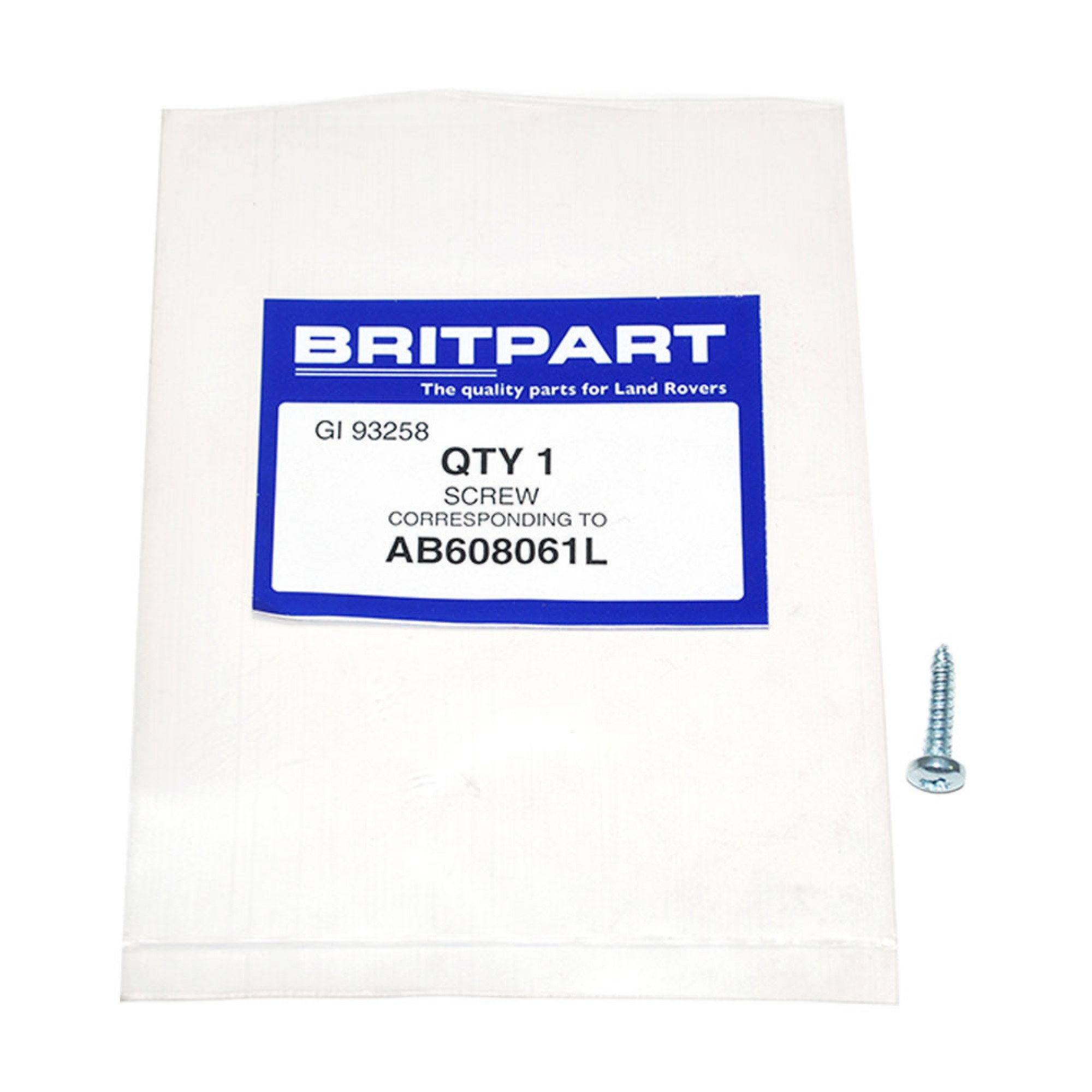 AB608061L - Screw Self Tap 8 x 3/4