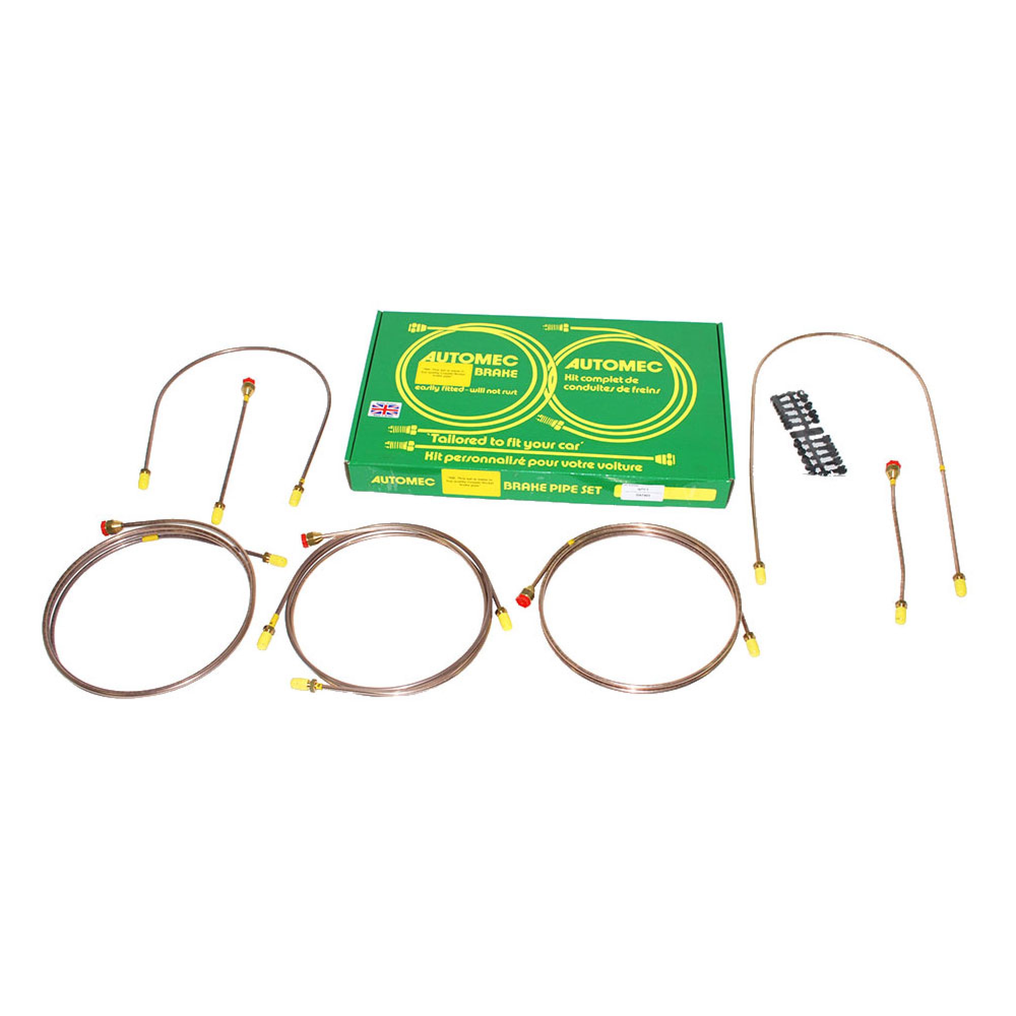 Brake Pipe Set Series 3 SWB RHD - Single Line System - 4-CLYINDER and 6-CYLINDER - DA7403