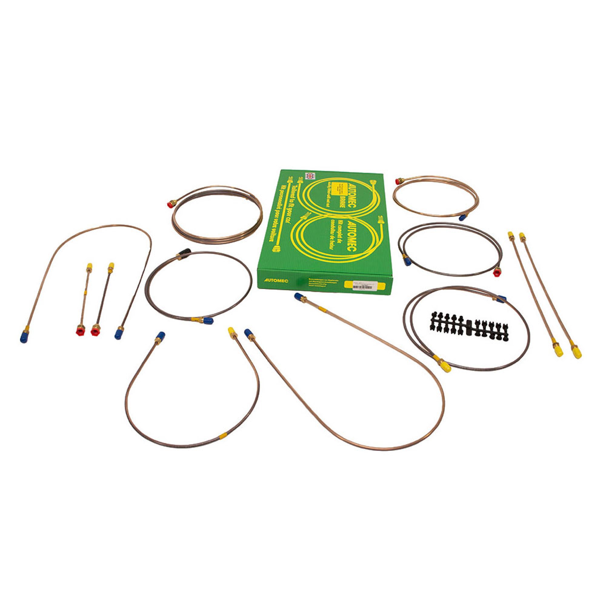 Brake Pipe Set Series 3 SWB RHD - Dual Lightweight - to 07/1980 - DA7407