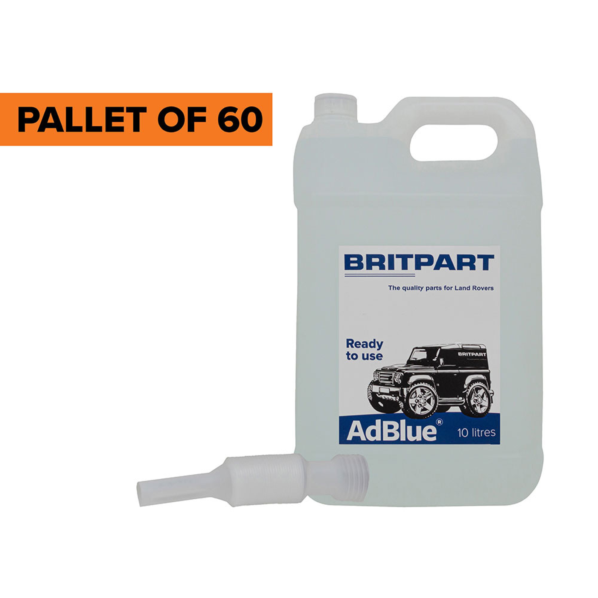 Adblue 10L Drum W/Spout - Qty 60 - DA1622X