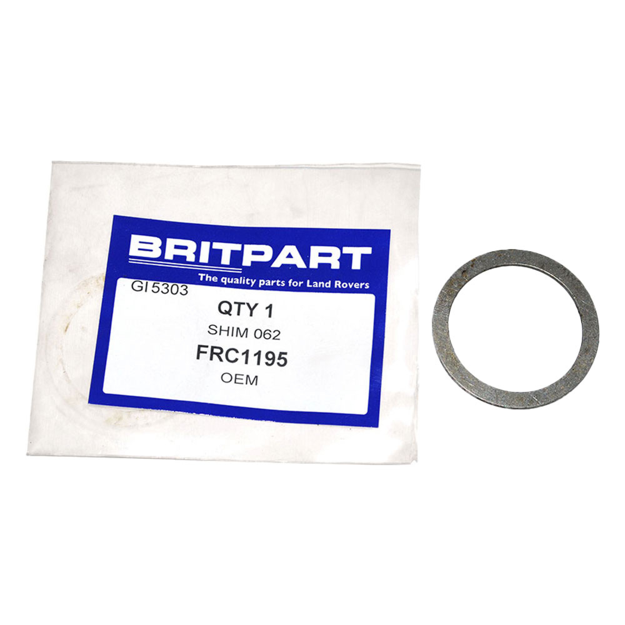 FRC1195 - SHIM.062 Diff Pinion L/R 1970 to Ka. All Range Rover Classic and Disco