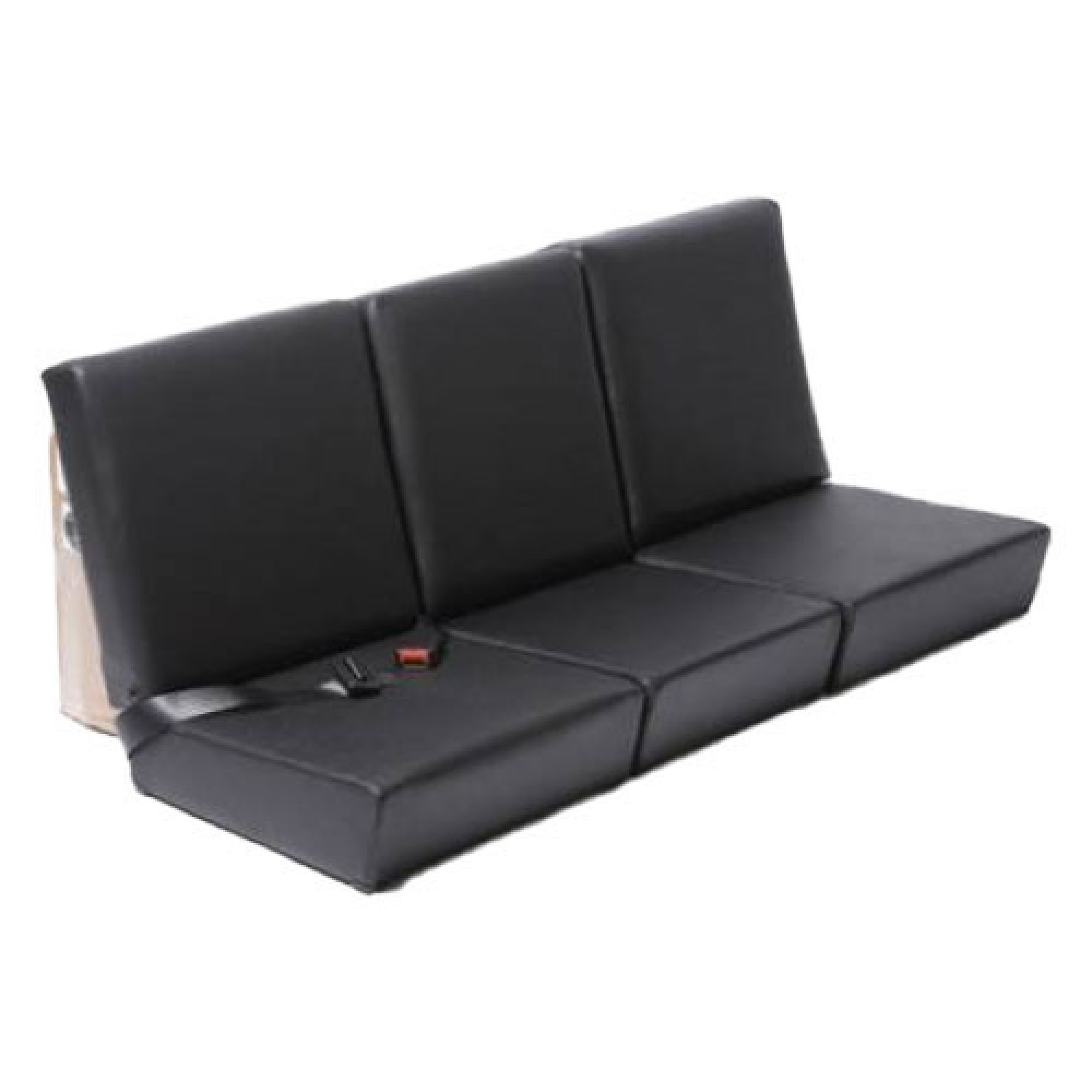 EXT374-DGV - Standard Front Outer Seat Base Dark Grey Vinyl
