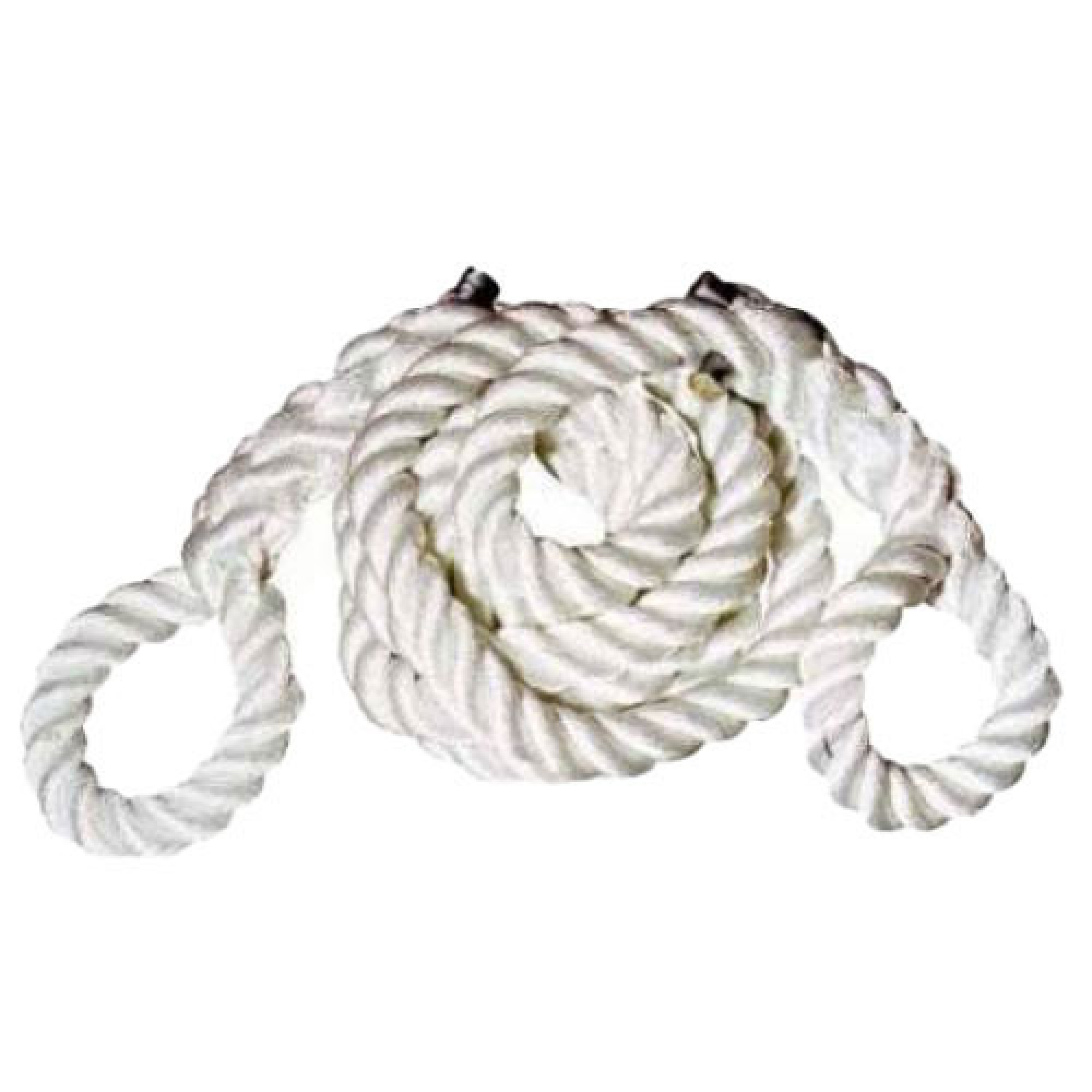 JC3011 - White Nylon Tow Rope 24mm x 5METRES 12, 000 Kg Ultimate Breaking Strength.