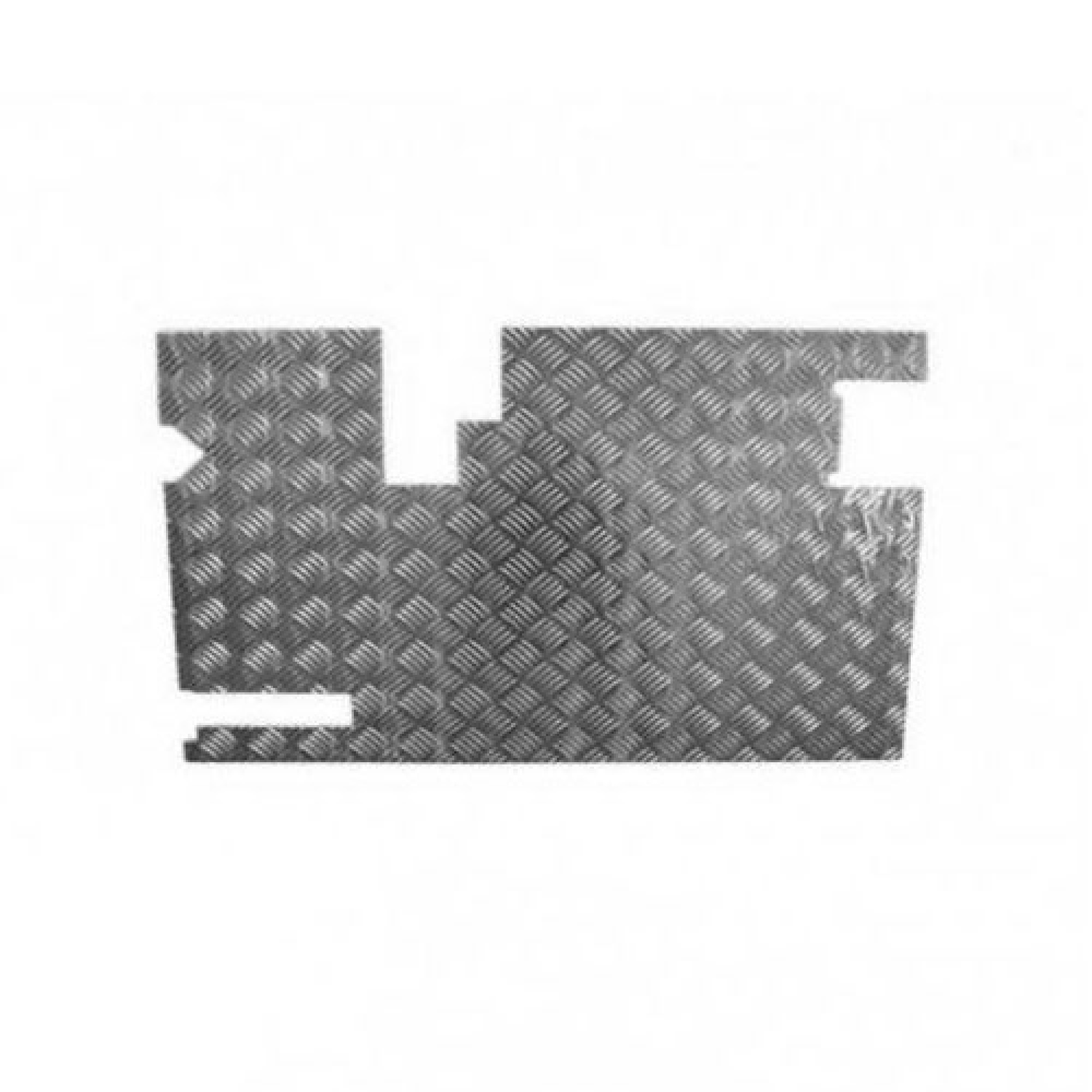 JC5015 - Chequer Plate Inner Rear Door with Wiper Torsion Bar Stay No Dove Tail