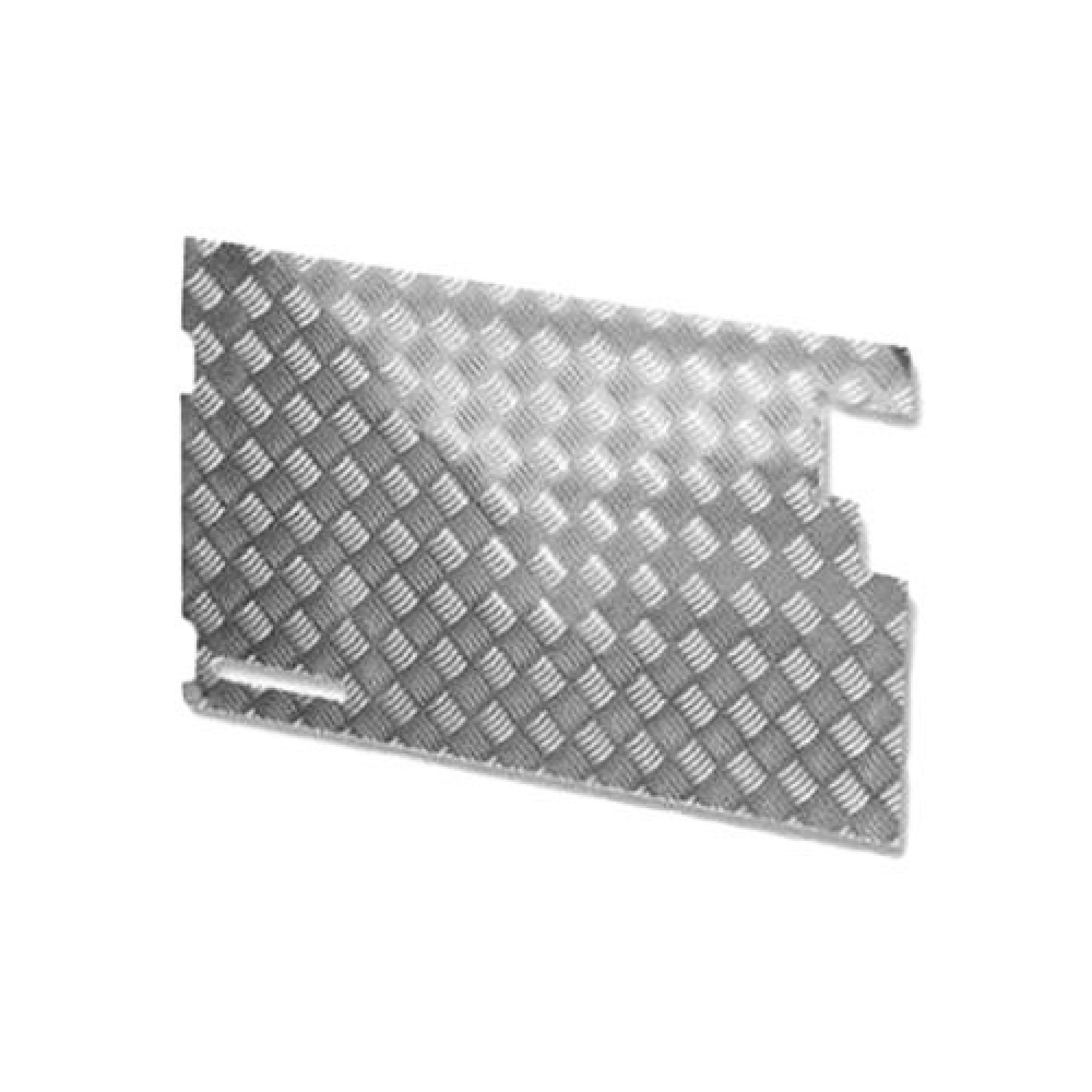 JC5050 - Chequer Plate Inner Rear Doo Early 90/110 with Dovetail No Wiper Or Heated Rear Screen