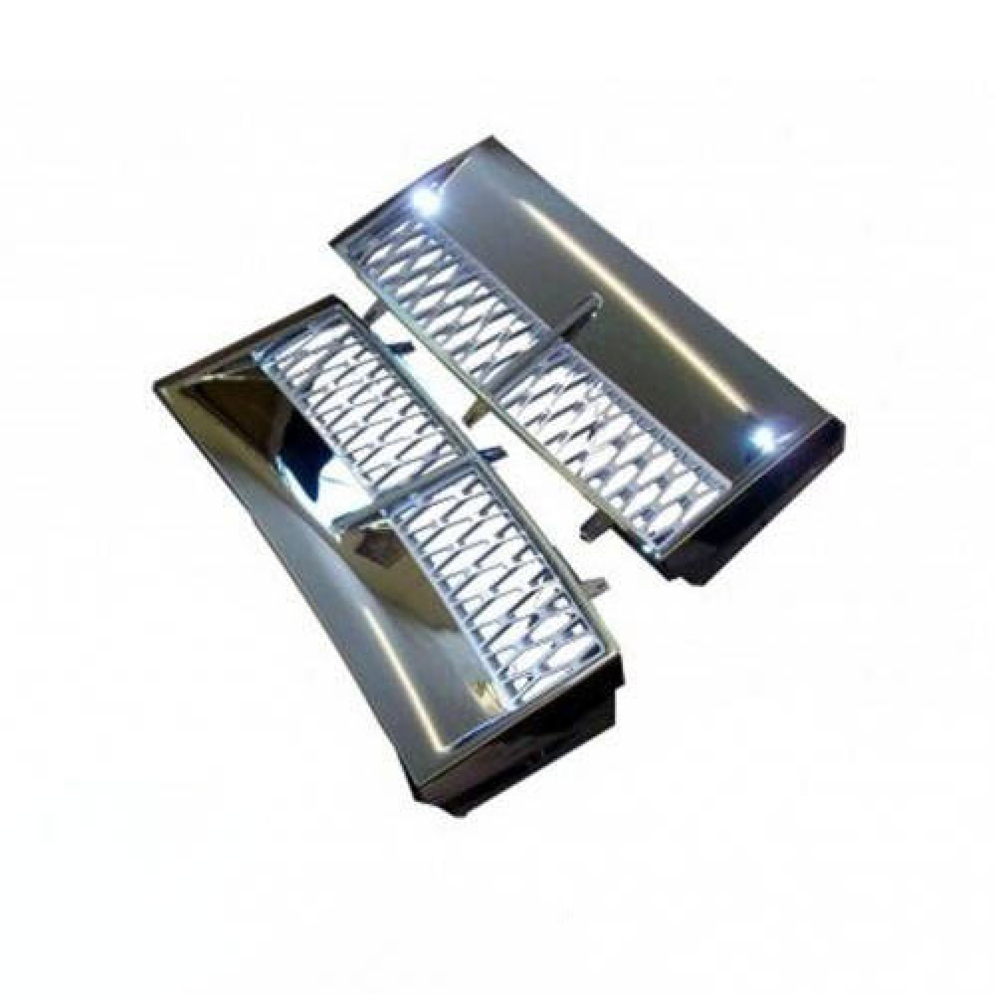 JC9046 - Chrome and Silver Side Vents Pair for Range Rover L322 03-05